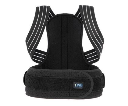 Sprzęt regeneracja One Fitness Korektor postawy rozmiar M KP207 Czarny